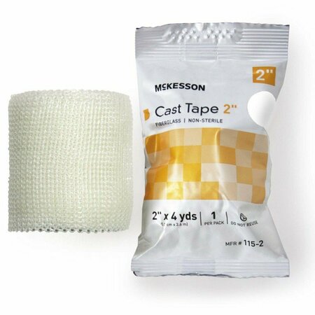 MCKESSON White Cast Tape, 2 Inch x 4 Yard, 10PK 115-2